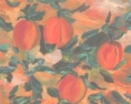 Painting: "Four Peaches"