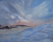 Painting: "Winter Sunset"
